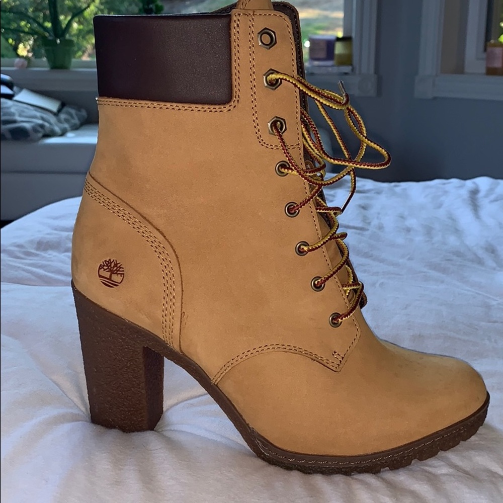 Timberland 6 Inch Heels in Wheat